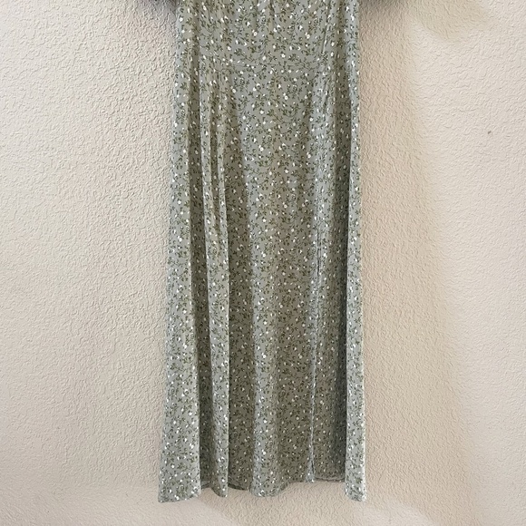 Reformation Lacey Sun Dress Floral Midi Feminine Coquette Cottagecore Green 10 - Picture 7 of 16